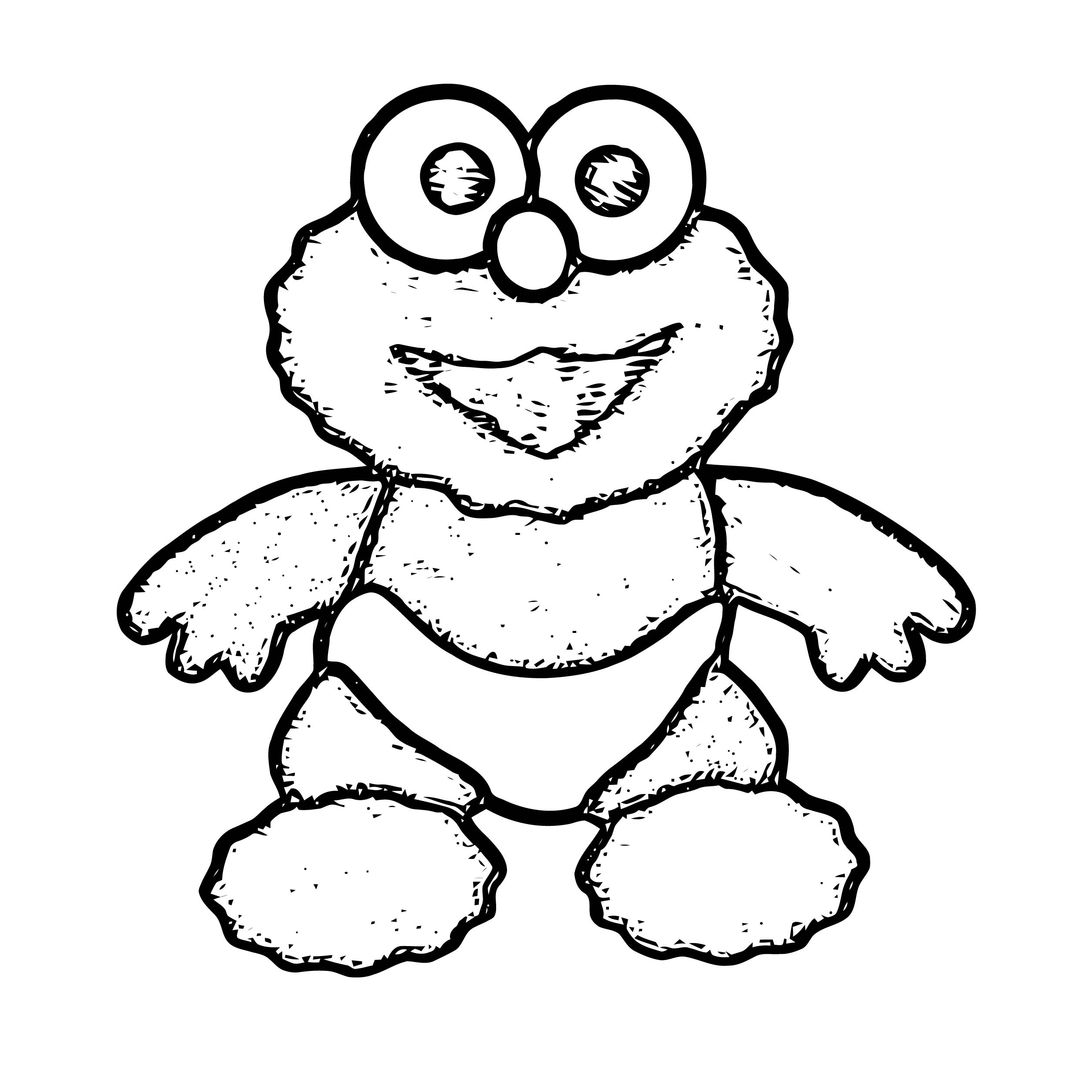 Coloring Pages Of Baby Elmo Ba Elmo Coloring Page Wecoloringpage