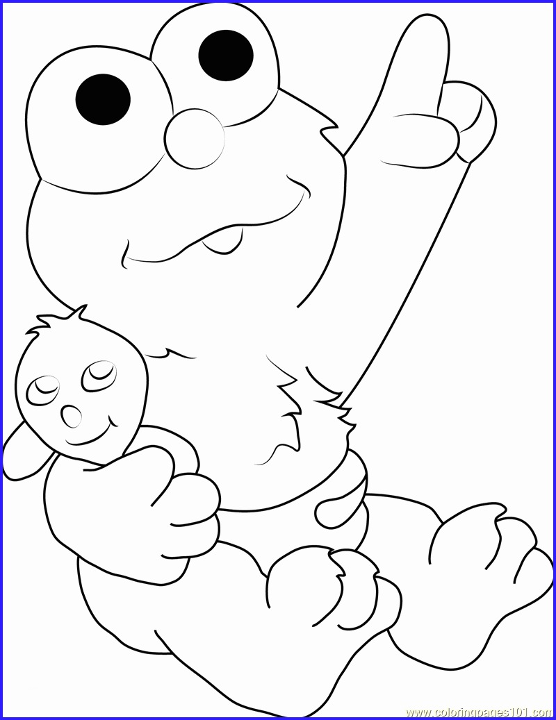 Coloring Pages Of Baby Elmo Coloring Pages And Books Fortune Elmo Color Pagese Printable