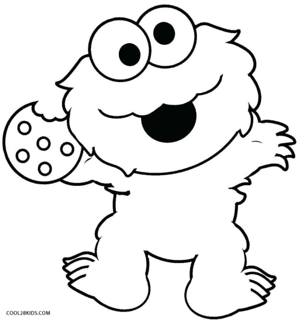 Coloring Pages Of Baby Elmo Coloring Pages Cookie Monsterloring Pageslor Sheet Free Book