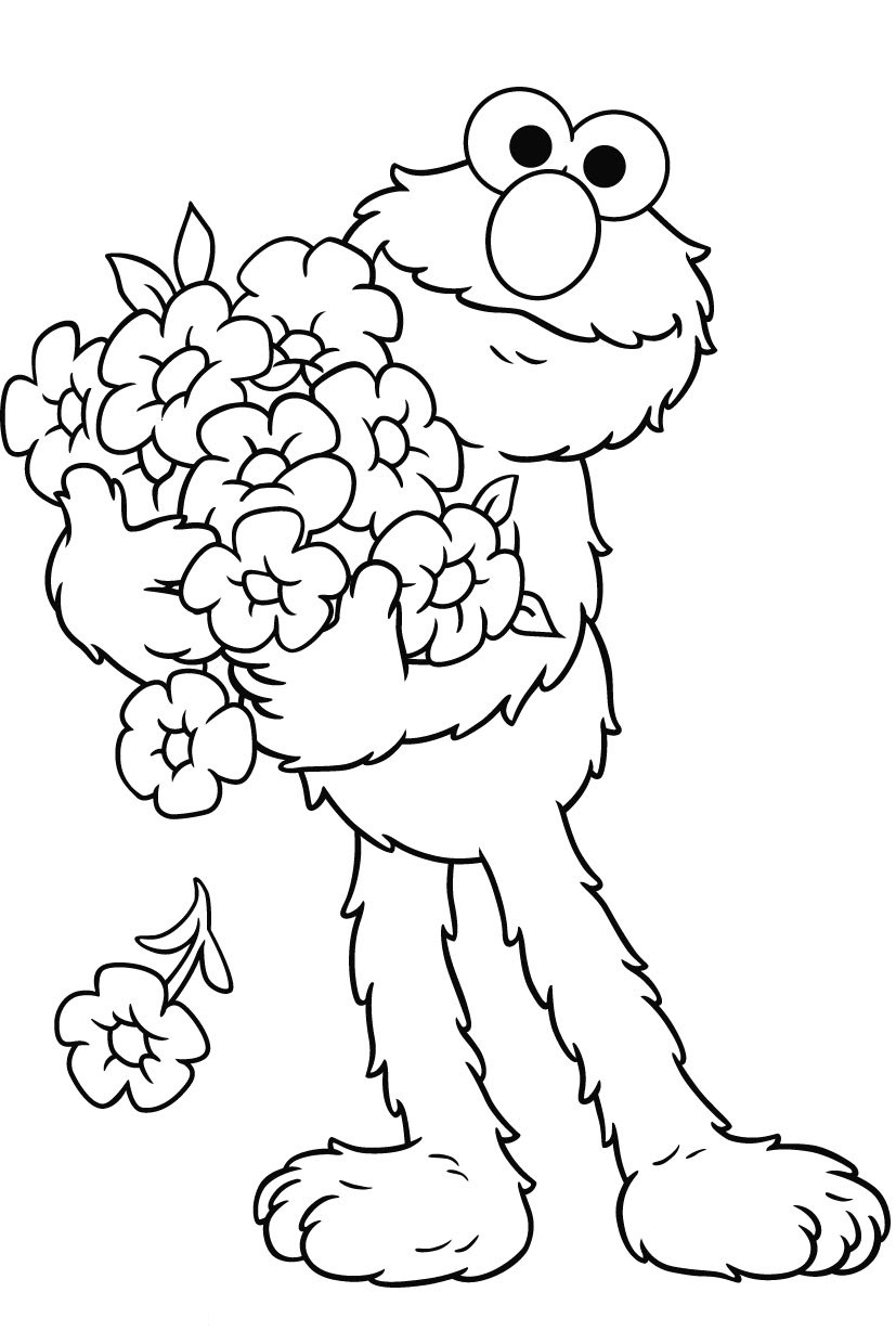 Coloring Pages Of Baby Elmo Free Printable Elmo Coloring Pages For Kids