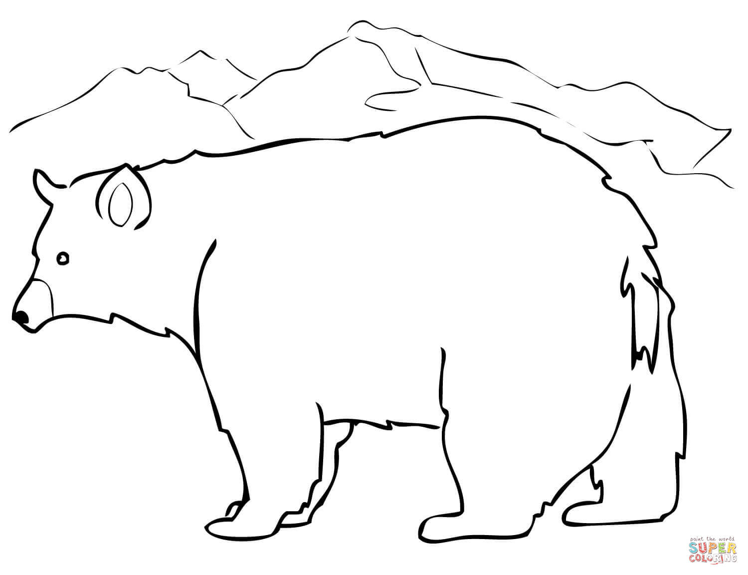 Coloring Pages Of Black Bears Black Bear Coloring Page Free Printable Coloring Pages