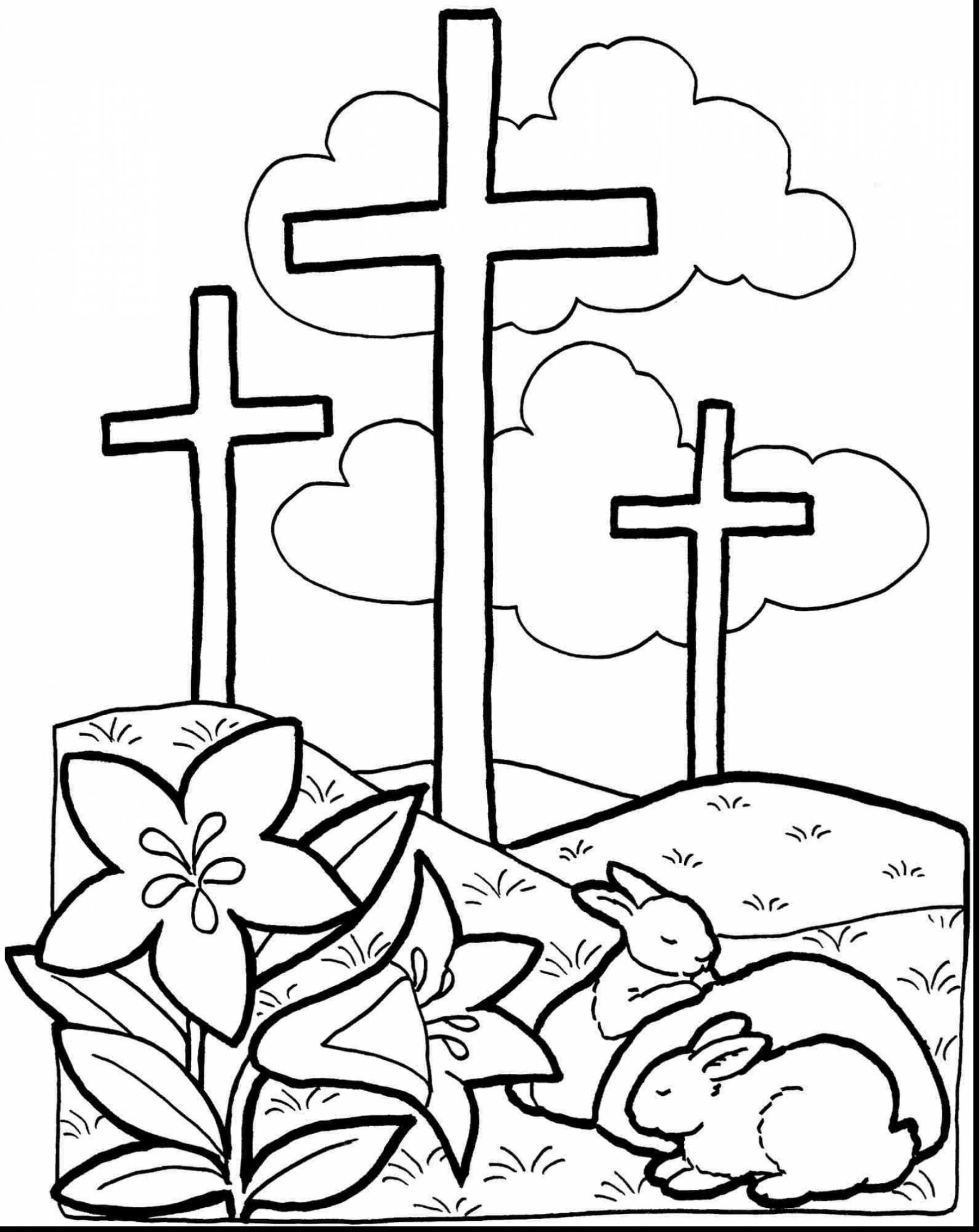 Coloring Pages Of Crosses With Flowers Images Of Free Easter Coloring Pages Religious Sabadaphnecottage