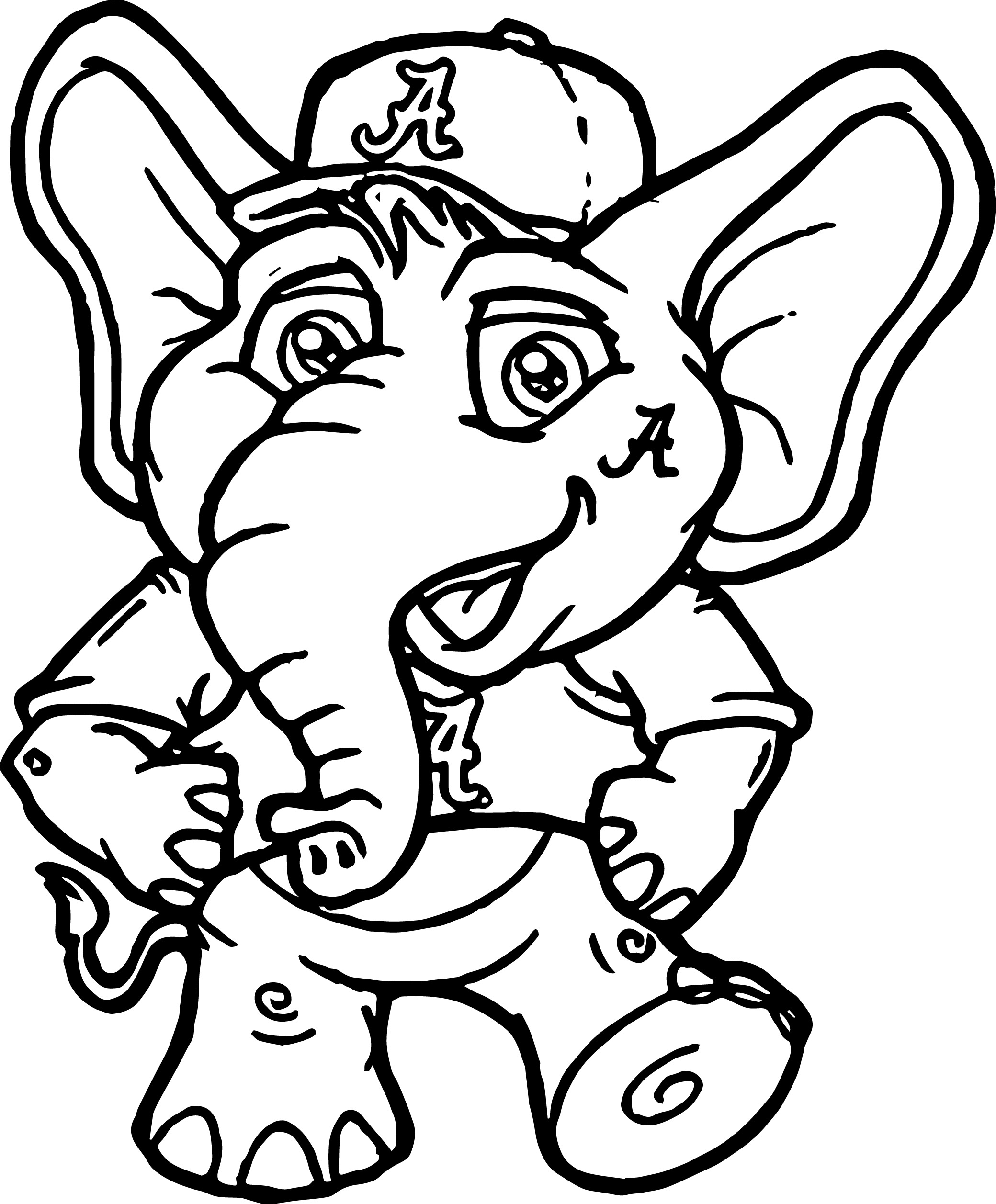 Coloring Pages Of Cute Tigers Football Tiger Playing Coloring Page Auburn Pages Sheets Tigers