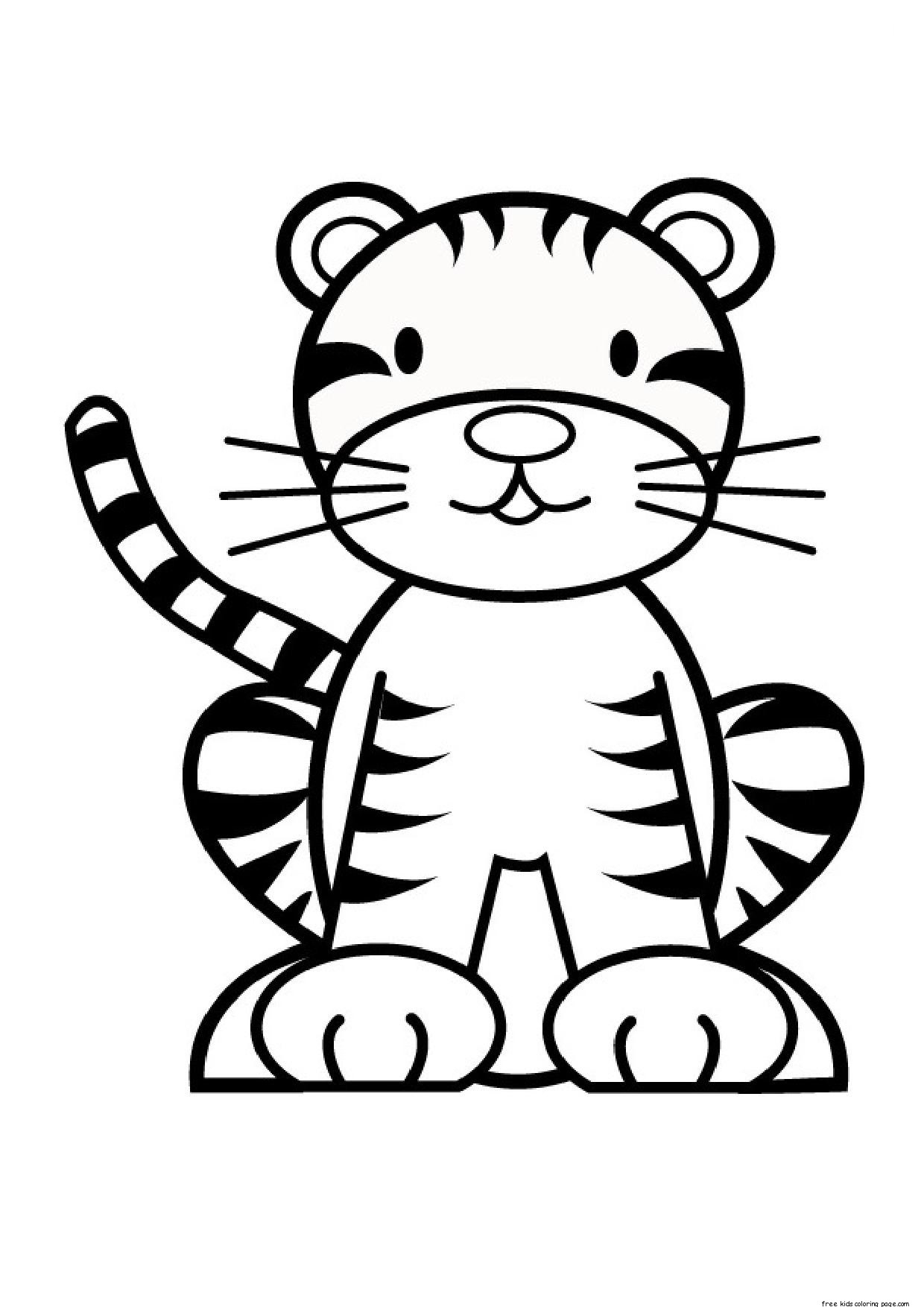 Coloring Pages Of Cute Tigers Tiger Coloring Pages Free Download Best Tiger Coloring Pages On