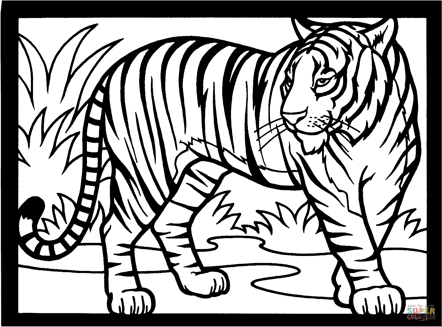 Coloring Pages Of Cute Tigers Tigers Coloring Pages Free Coloring Pages