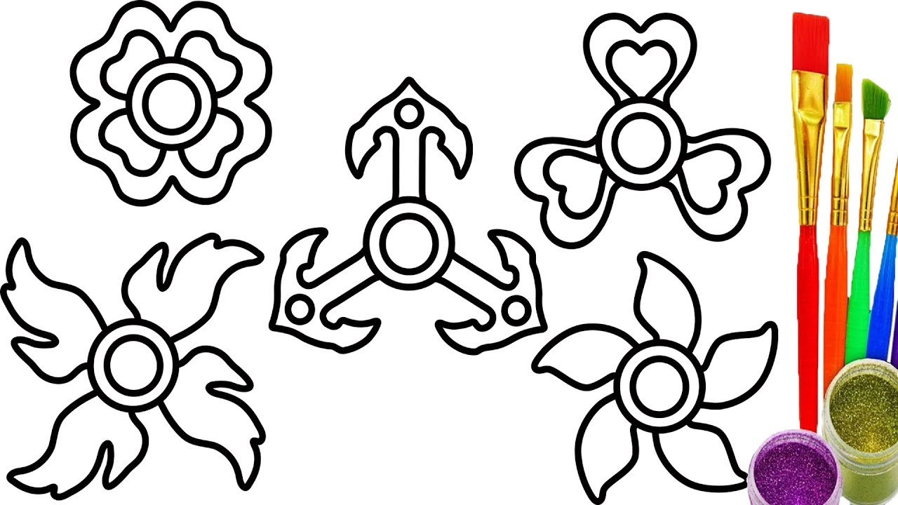 Coloring Pages Of Fidget Spinners 20 Awesome Fidget Spinner Coloring Pages Msainfo