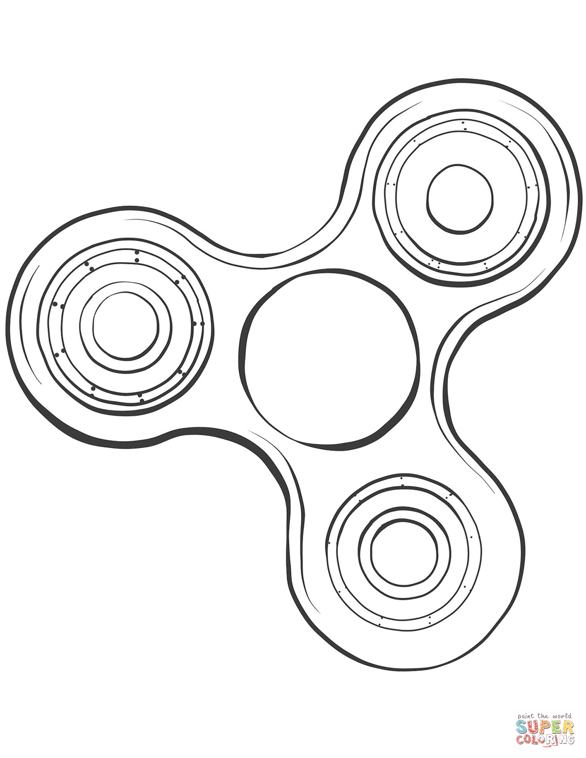 Coloring Pages Of Fidget Spinners Fidget Spinner Coloring Page Free Printable Coloring Pages