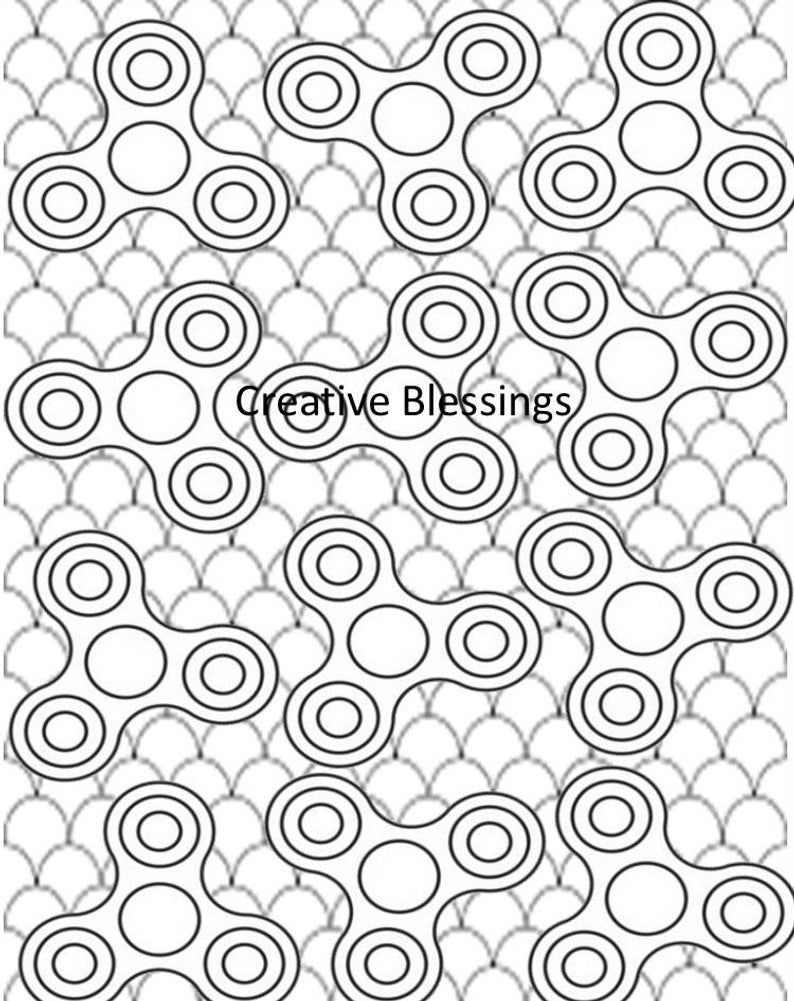 Coloring Pages Of Fidget Spinners Fidget Spinner Coloring Pages