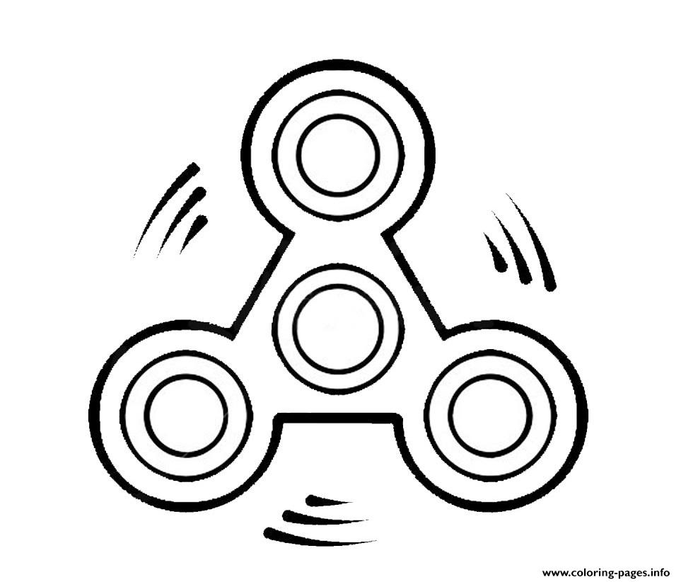 Coloring Pages Of Fidget Spinners Fidget Spinner Round Move Coloring Pages Printable