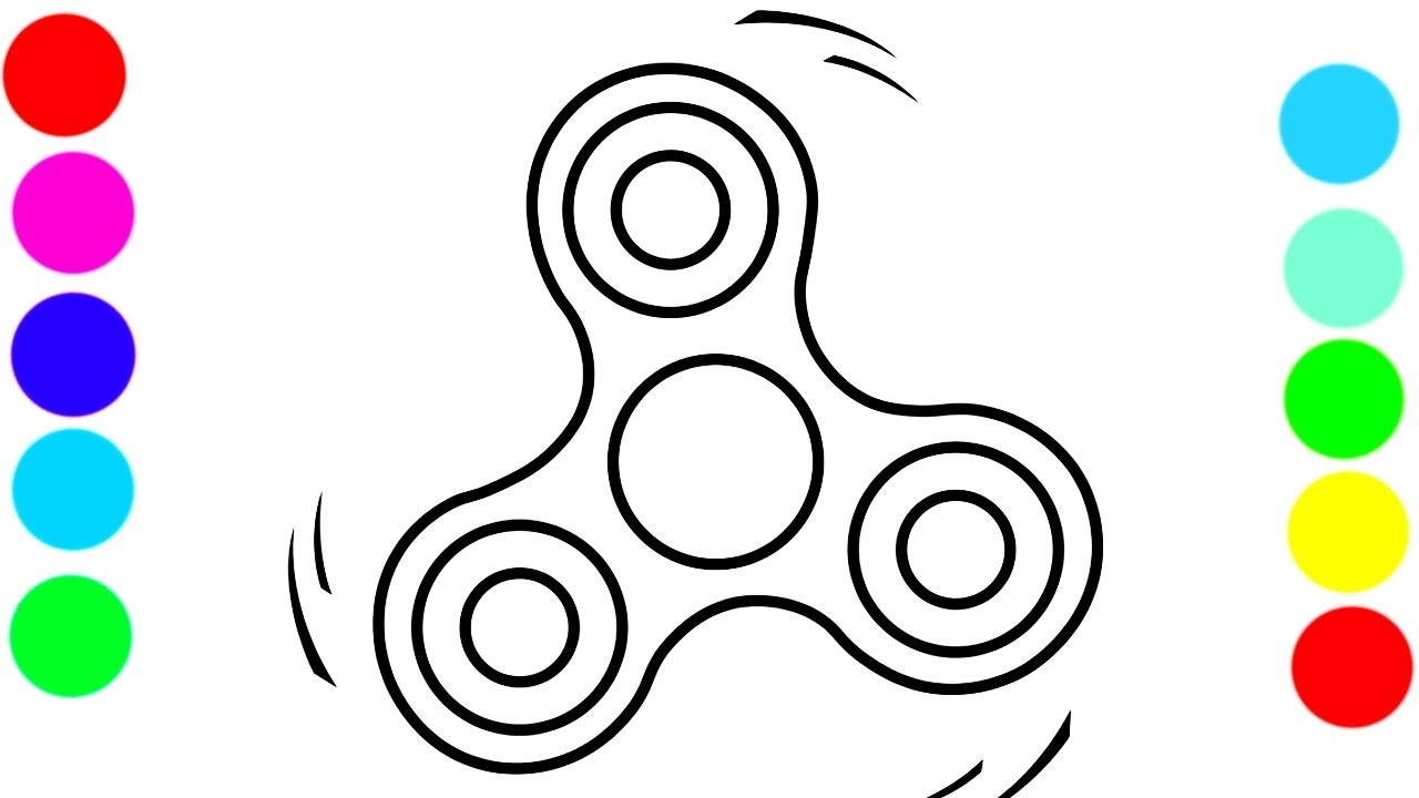 Coloring Pages Of Fidget Spinners Fidget Spinners Coloring Pages Free Coloring For Kids 2019