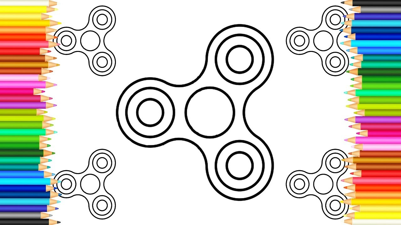Coloring Pages Of Fidget Spinners Free Printable Fidget Spinner Coloring Pages For Kids With 17