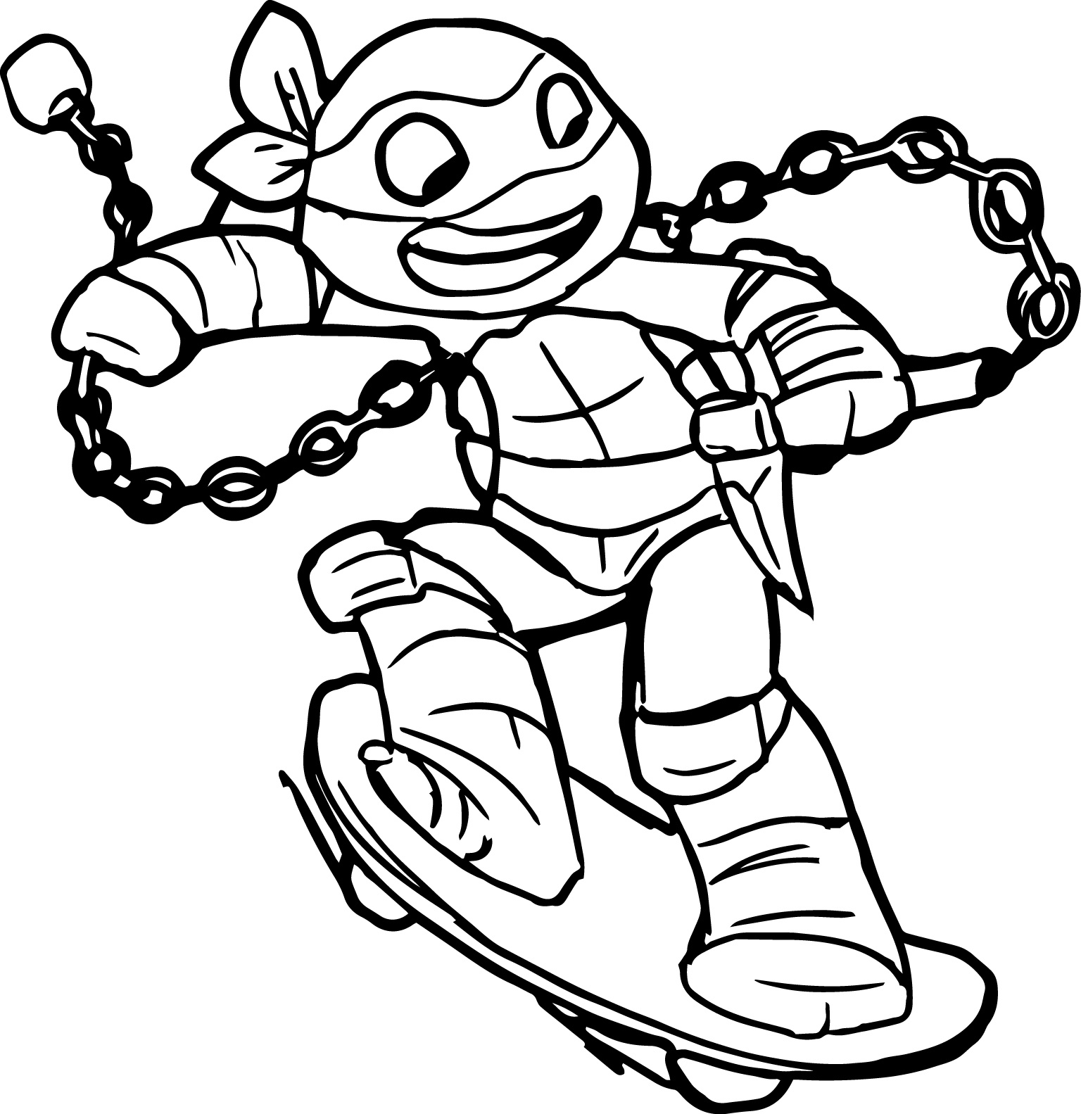 Coloring Pages Of J Easy Turtle Coloring Page With Teenage Mutant Ninja Turtles Coloring
