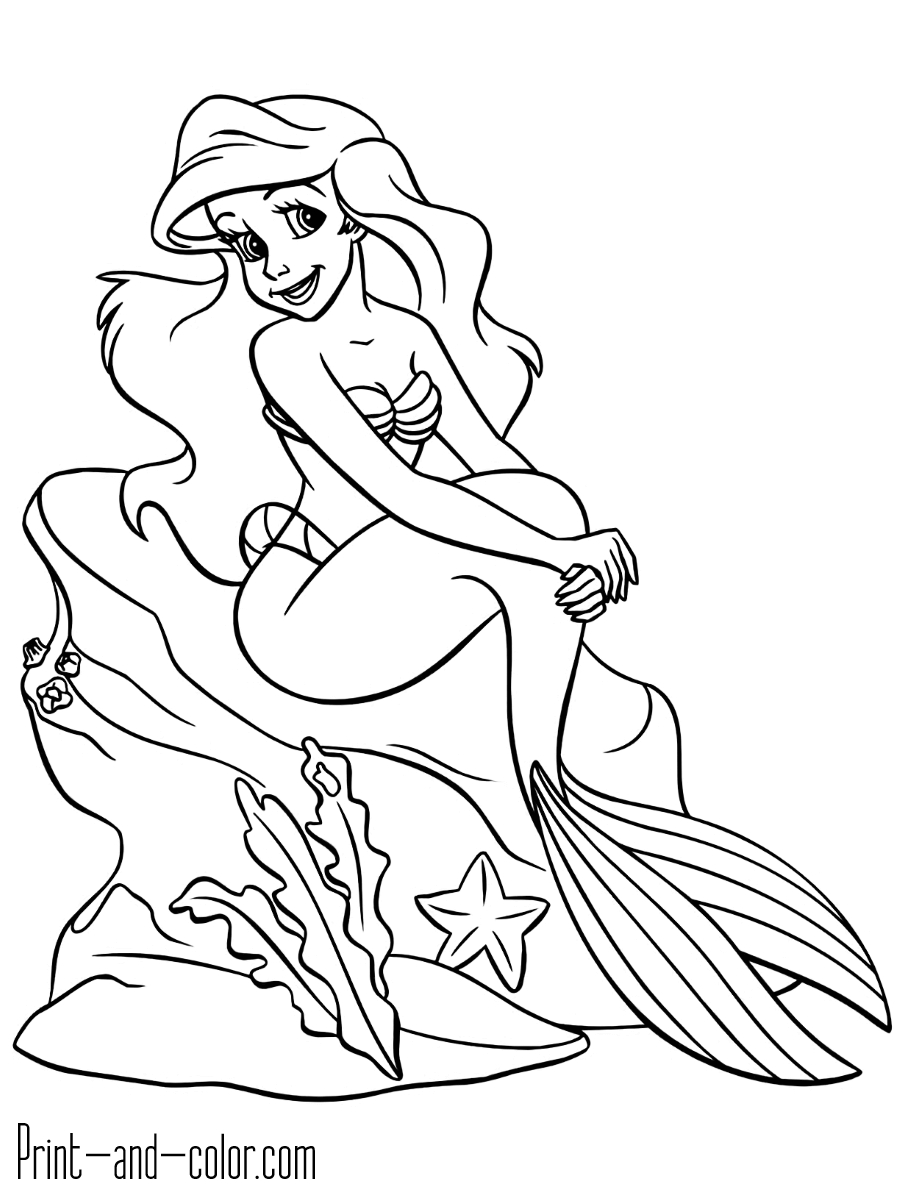 Coloring Pages Of Little Mermaid Coloring Pages Coloring Pages Mermaid002 Little Mermaid Rapunzel