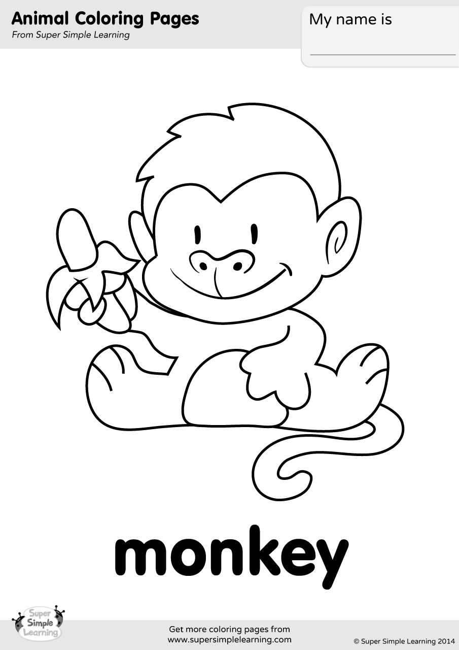 Coloring Pages Of Monkeys Coloring Pages Coloring Pages Of Monkeys Printable Cute Monkey