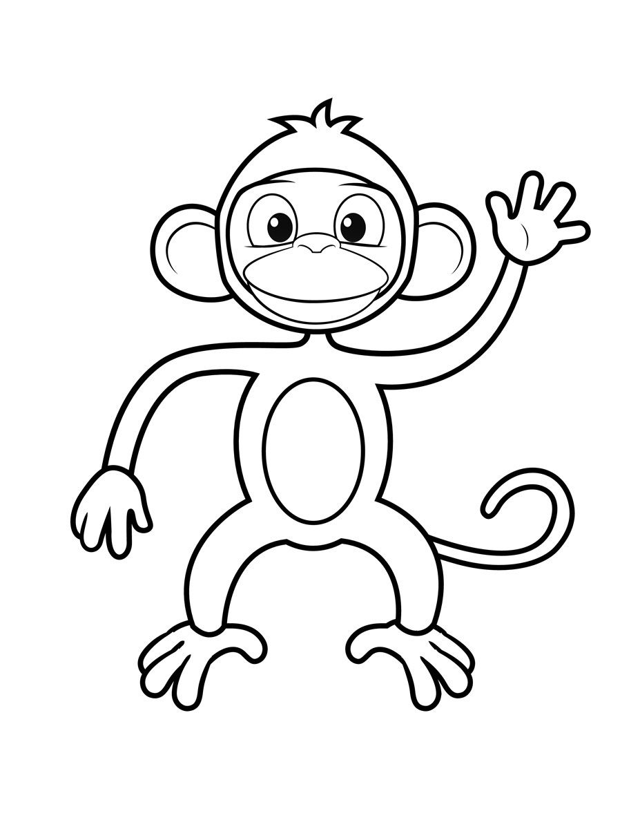 Coloring Pages Of Monkeys Coloring Pages Of Monkeys For Kids Printable Shelter