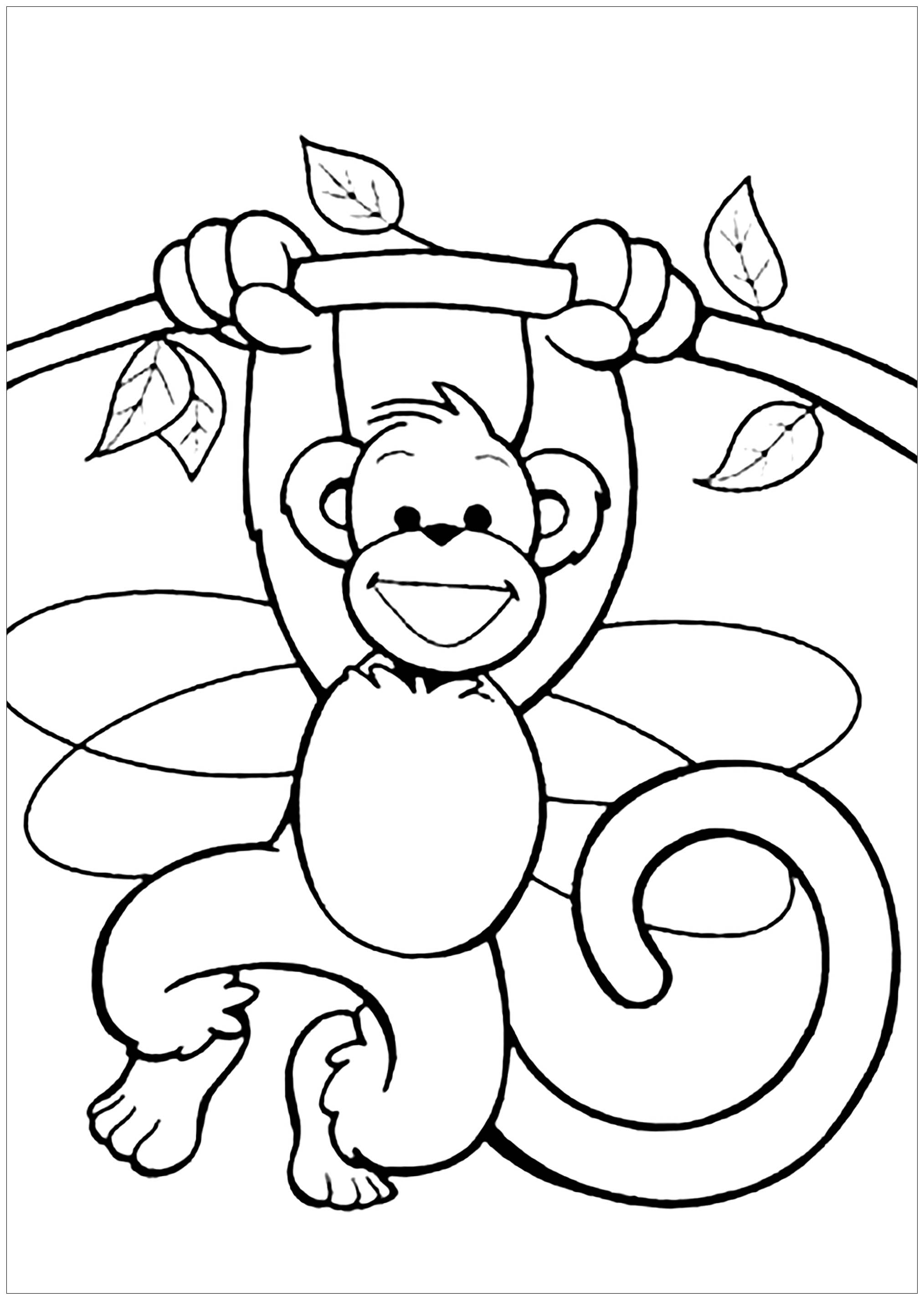 Coloring Pages Of Monkeys Monkeys To Download For Free Monkeys Kids Coloring Pages