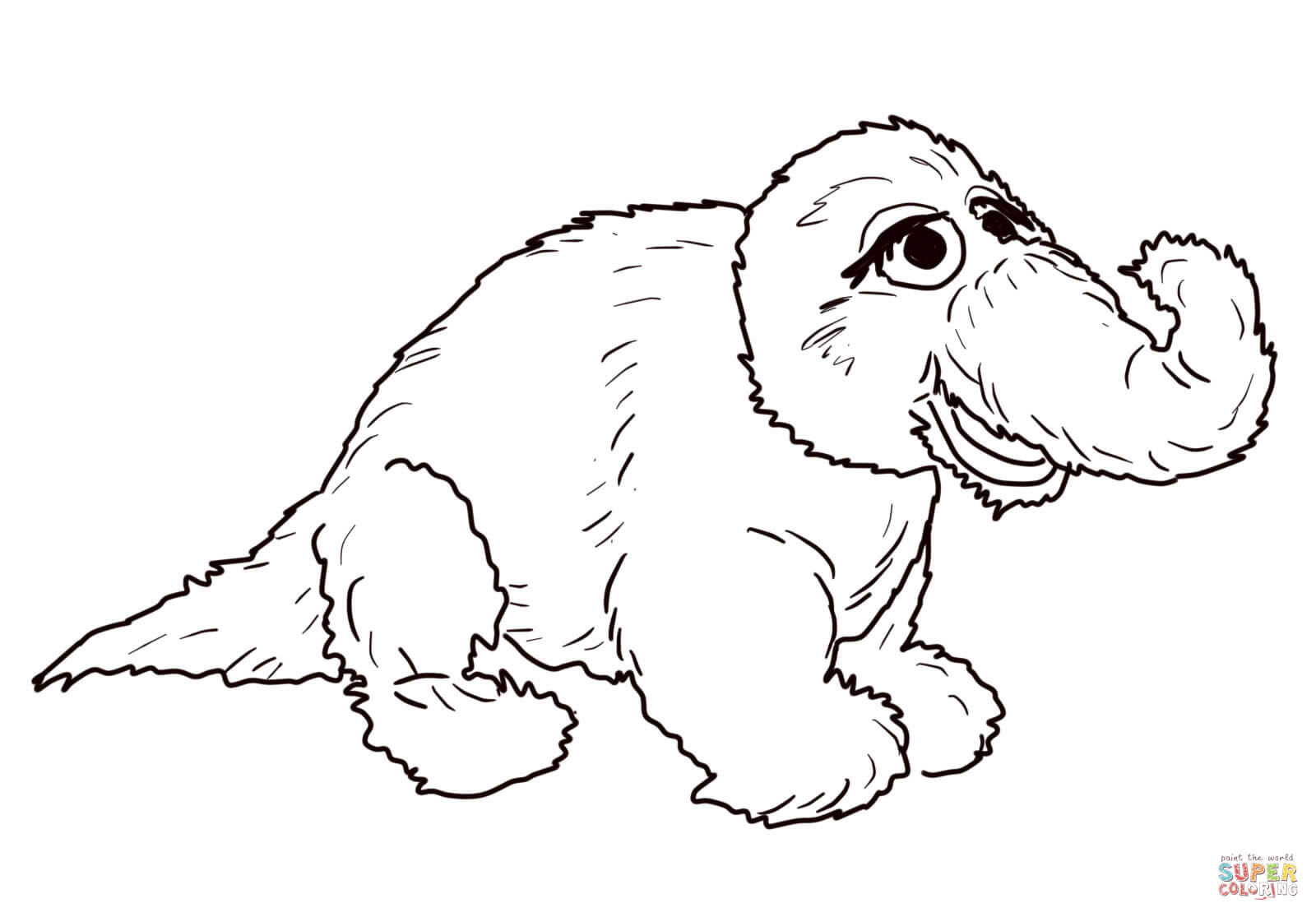 Coloring Pages Of Stuffed Animals Snuffleupagus Stuffed Animal Coloring Page Free Printable Coloring