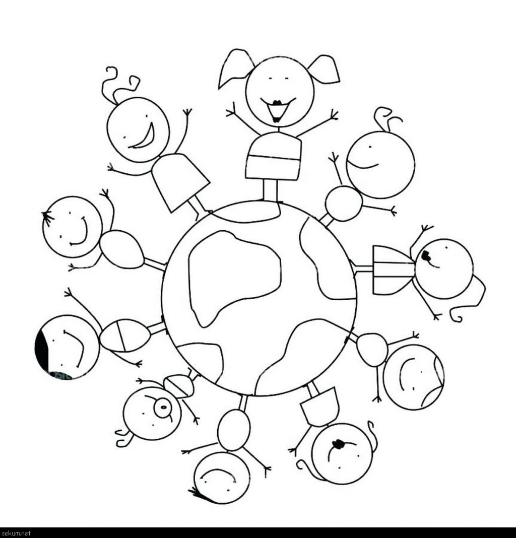Coloring Pages Of The World Coloring Pages Coloring Pages Incredible Children Aroundhe World