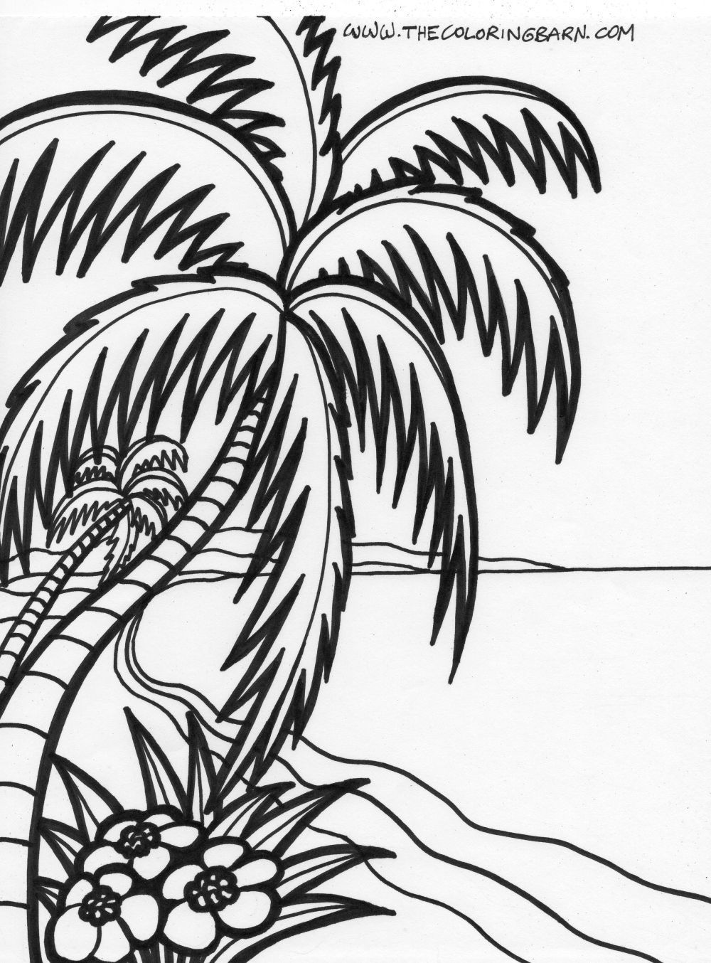 Coloring Pages On Pinterest Super Ideas Tropical Beach Coloring Pages Silhouettes Pinterest