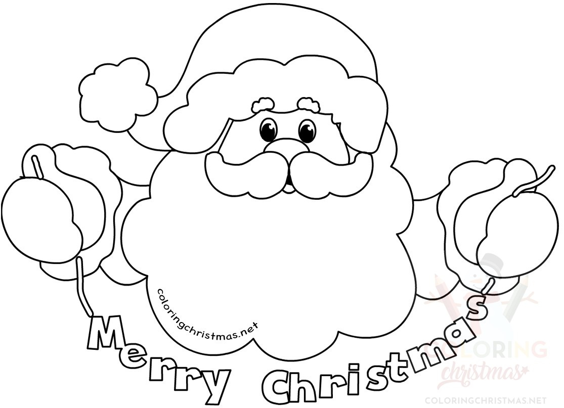 Coloring Pages Santa Coloring Pages Santa Claus Merry Christmas2 Marvelous Christmasng