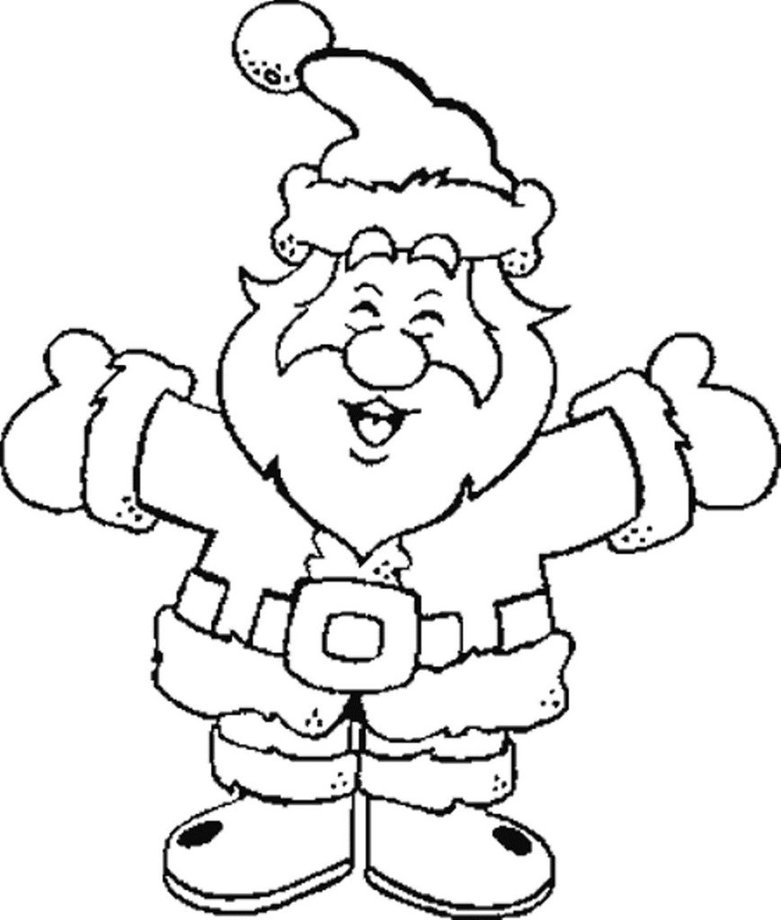 Coloring Pages Santa Coloring Santa Claus Pictures To Color Pages Coloring Printable