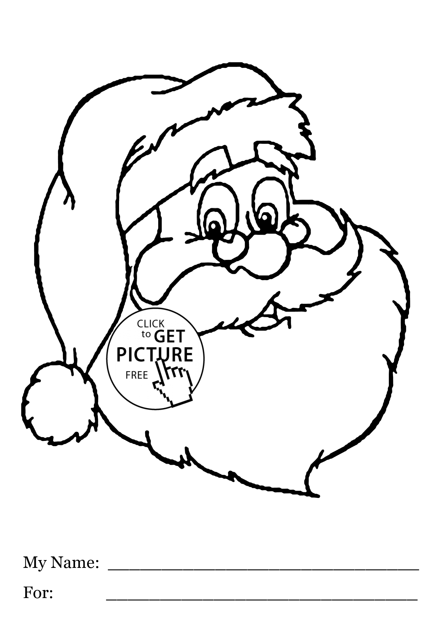 Coloring Pages Santa Santa Claus Had Coloring Pages For Kids Printable Free