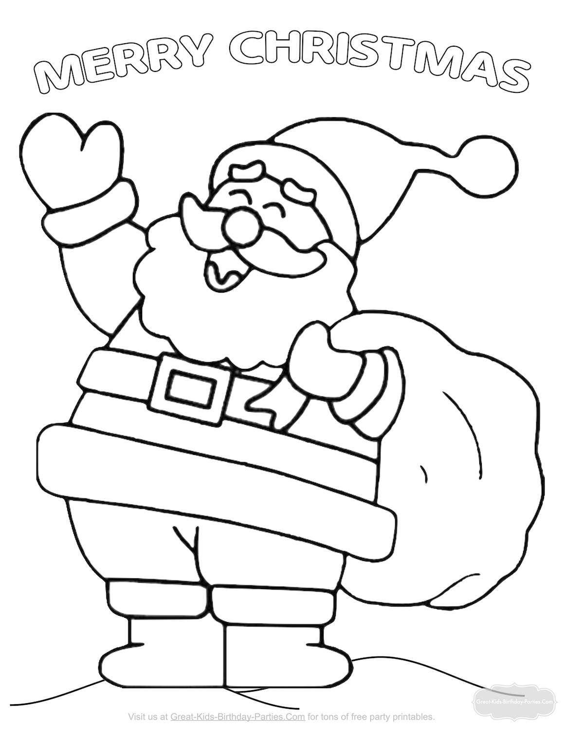Coloring Pages Santa Santa Coloring Pages With Good Santa Coloring Page 1 Coloring Paged