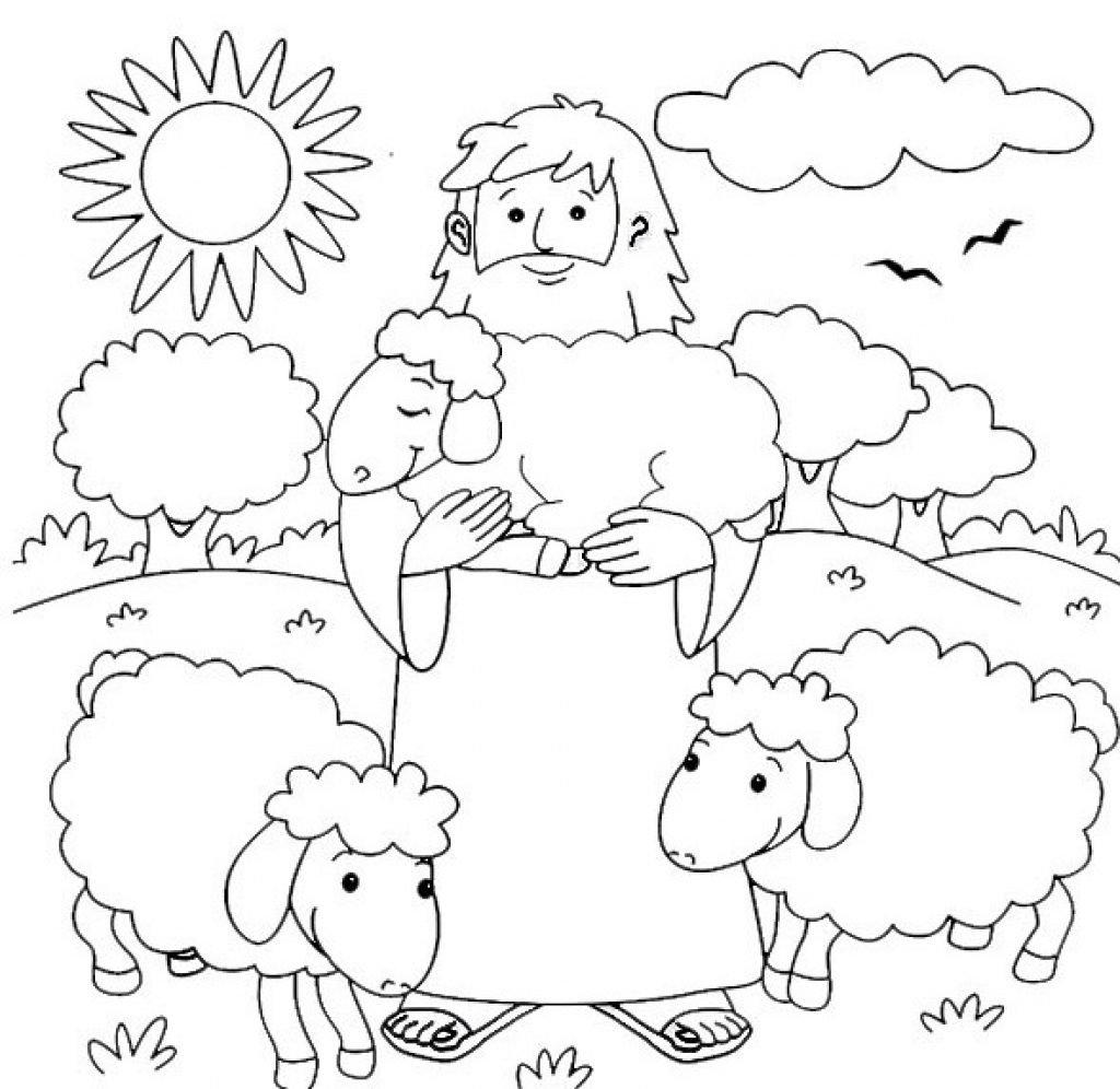 Coloring Pages Sheep And The Shepherd Coloring Ideas Brilliant And Interesting Goodhepherd Coloring Page