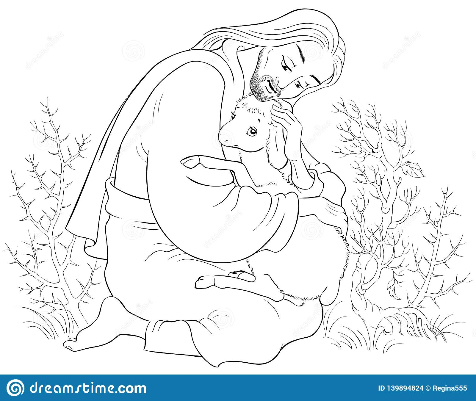 Coloring Pages Sheep And The Shepherd Coloring Ideas History Of Jesus Christ The Parable Lost Sheep Good