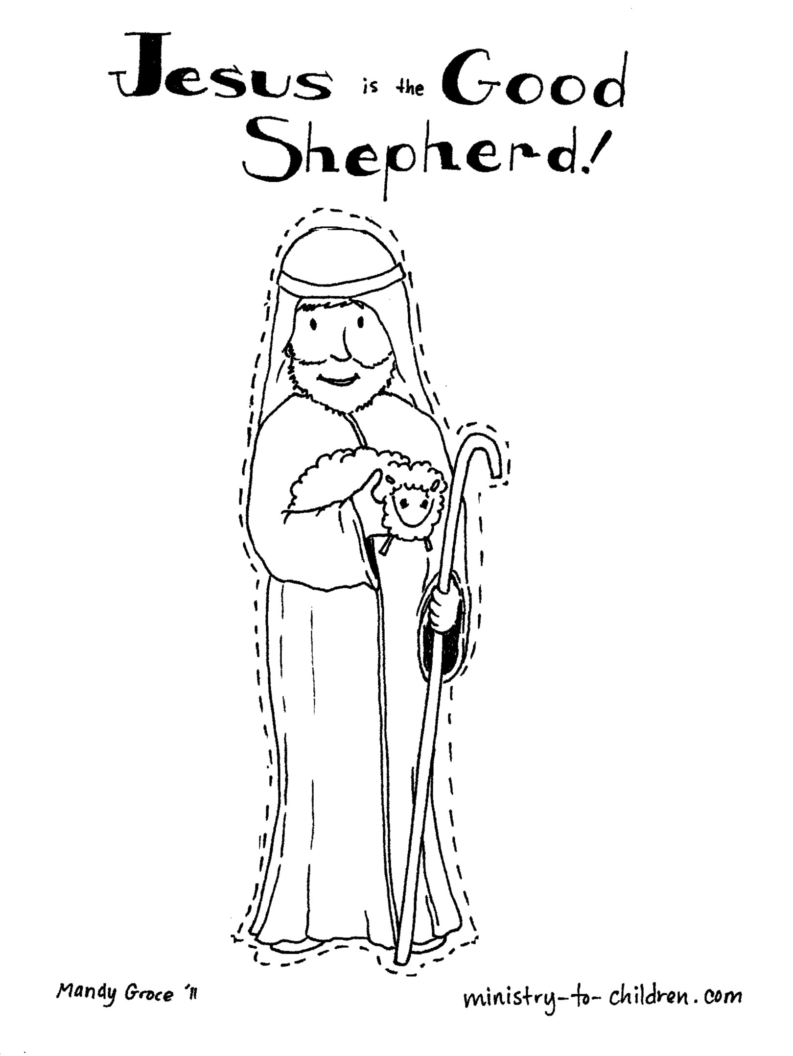 Coloring Pages Sheep And The Shepherd Incredible Ideas Shepherd Coloring Page Jesus The Good Pages