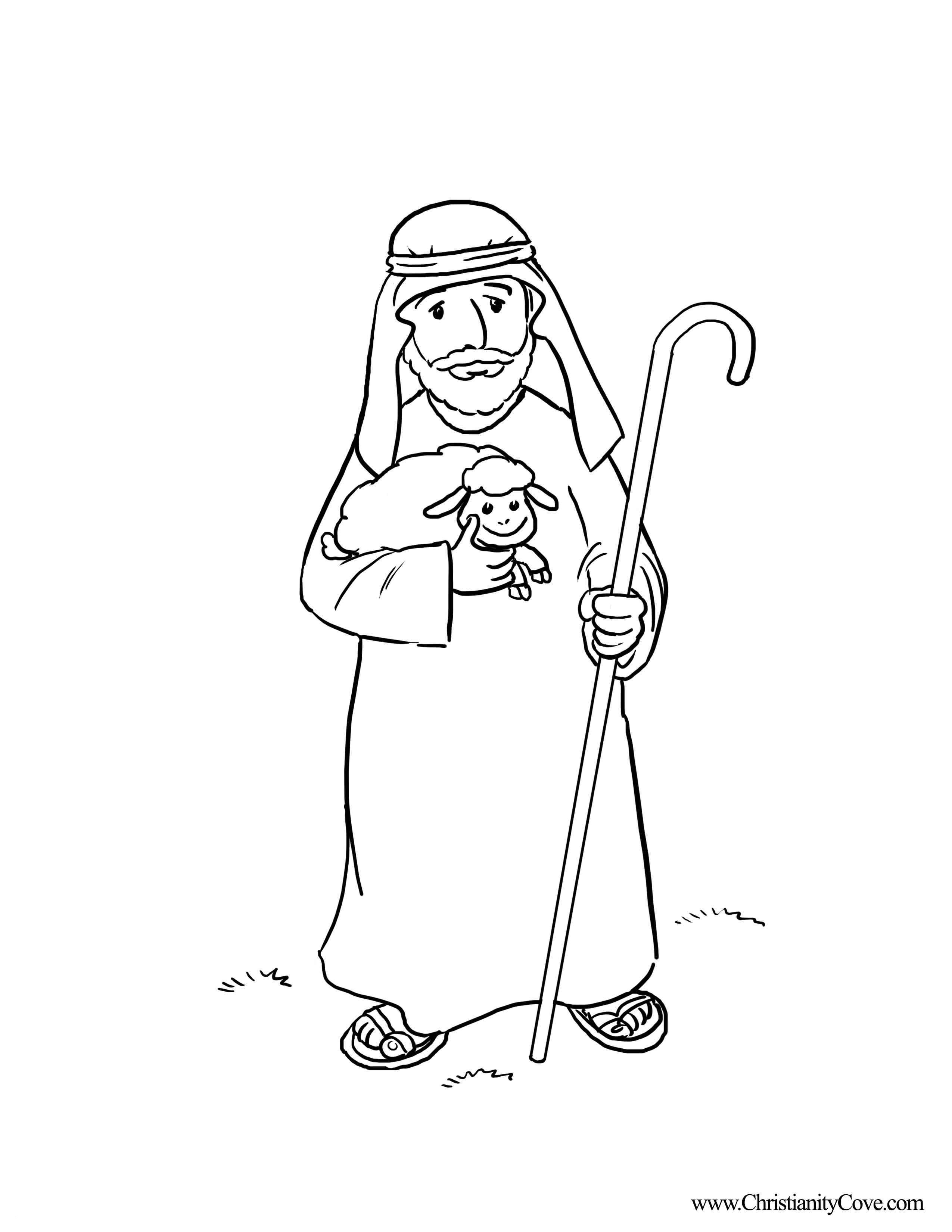 Coloring Pages Sheep And The Shepherd Jesus The Good Shepherd Coloring Pages Refrence Page Best Sheep I Am