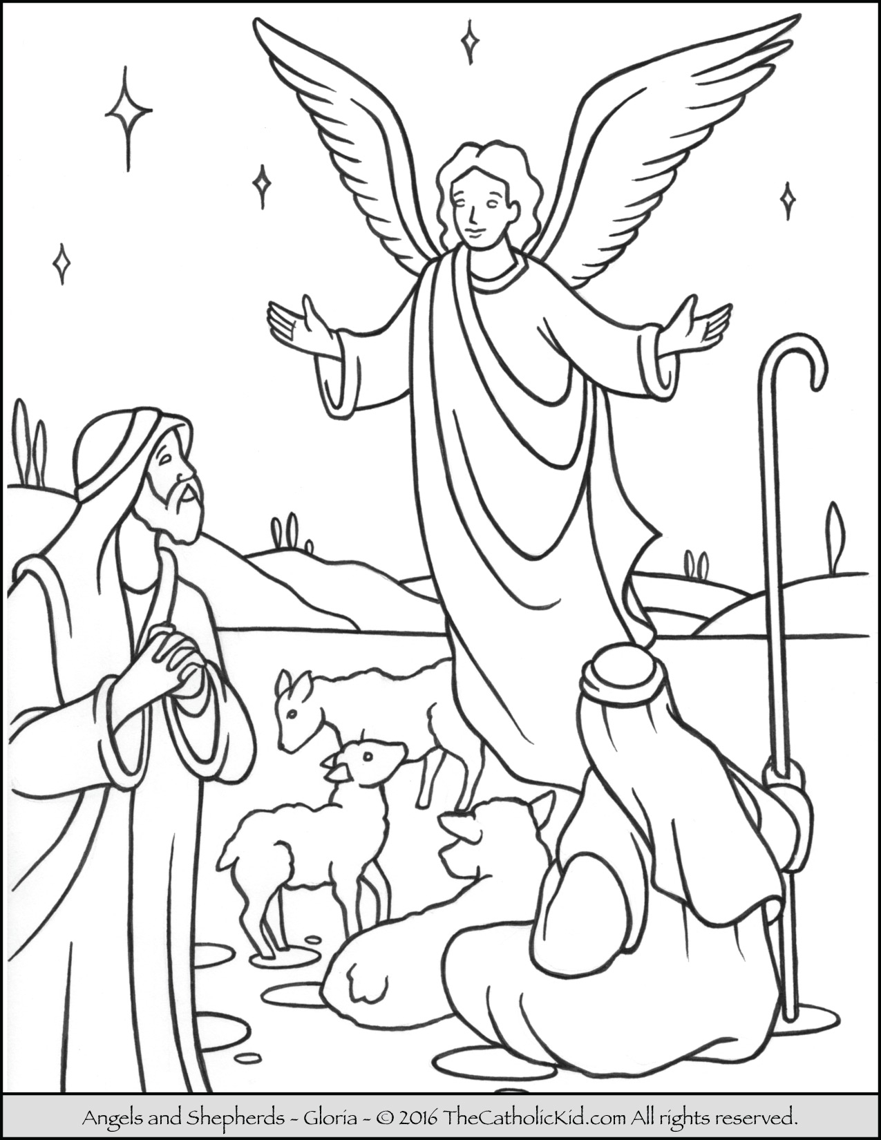 Coloring Pages Sheep And The Shepherd Shepherd Coloring Page At Getdrawings Free For Personal Use