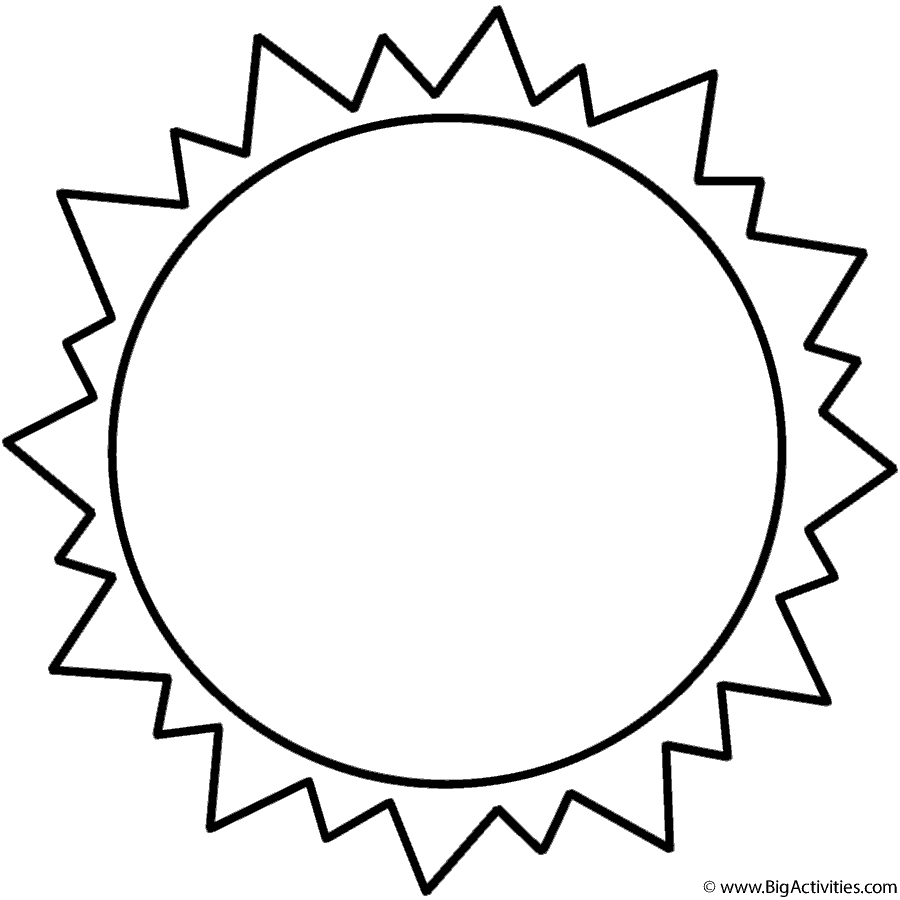 Coloring Pages Sun Sun Coloring Page Space