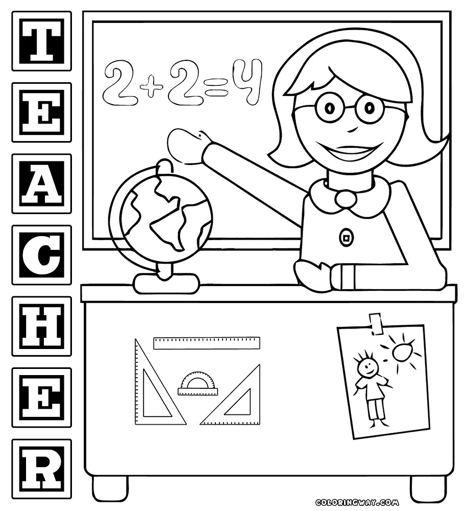 Coloring Pages Teacher Coloring Thank You Teacher Quotes Plate Coloring Pages Fords Free