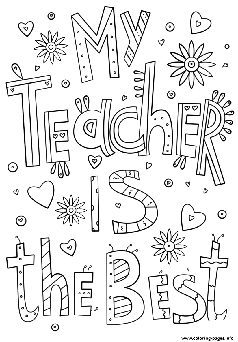 Coloring Pages Teacher Teachers Thank You Teacher Certificate Coloring Pages Printable