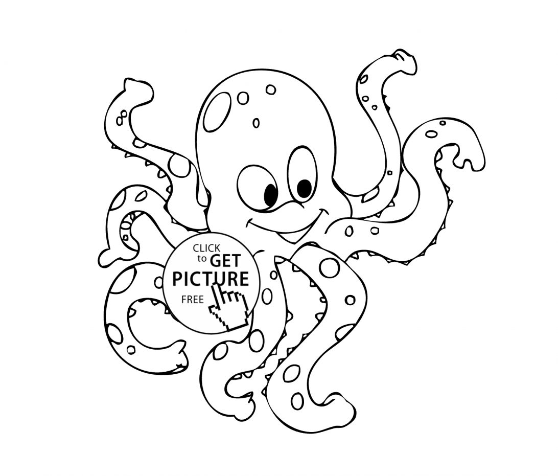 Colors Coloring Pages 42 Most Great Octopus Coloring Page Cartoon Animals Pages For Kids