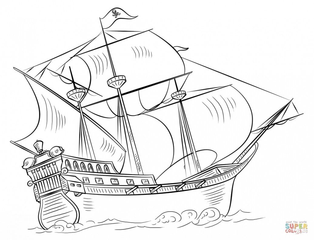 Columbus Ships Coloring Pages Elegant Sailboat Coloring Page Fvgiment
