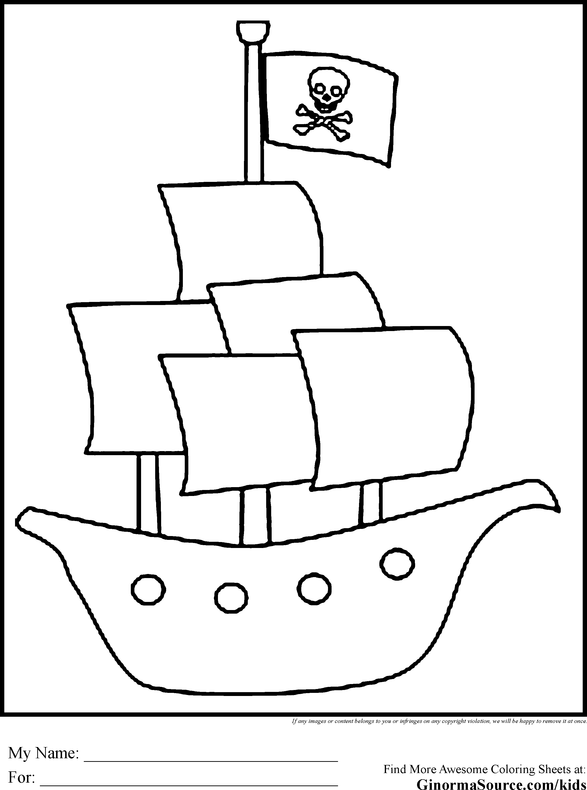 Columbus Ships Coloring Pages Pirate Ship Coloring Page Pages Best Free Coloring Pages Site