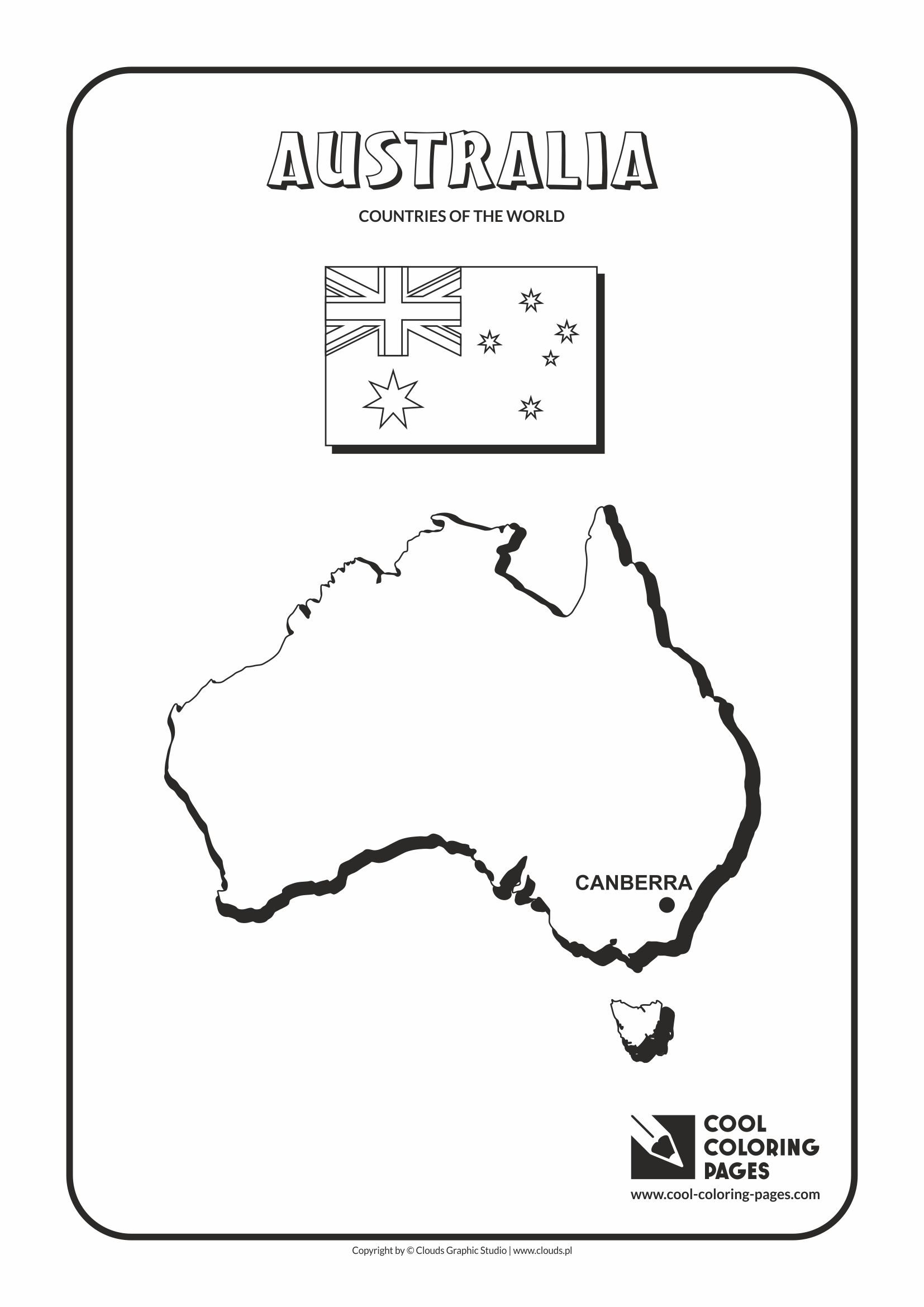 Countries Coloring Pages Cool Coloring Pages Australia Countries Of The World Cool