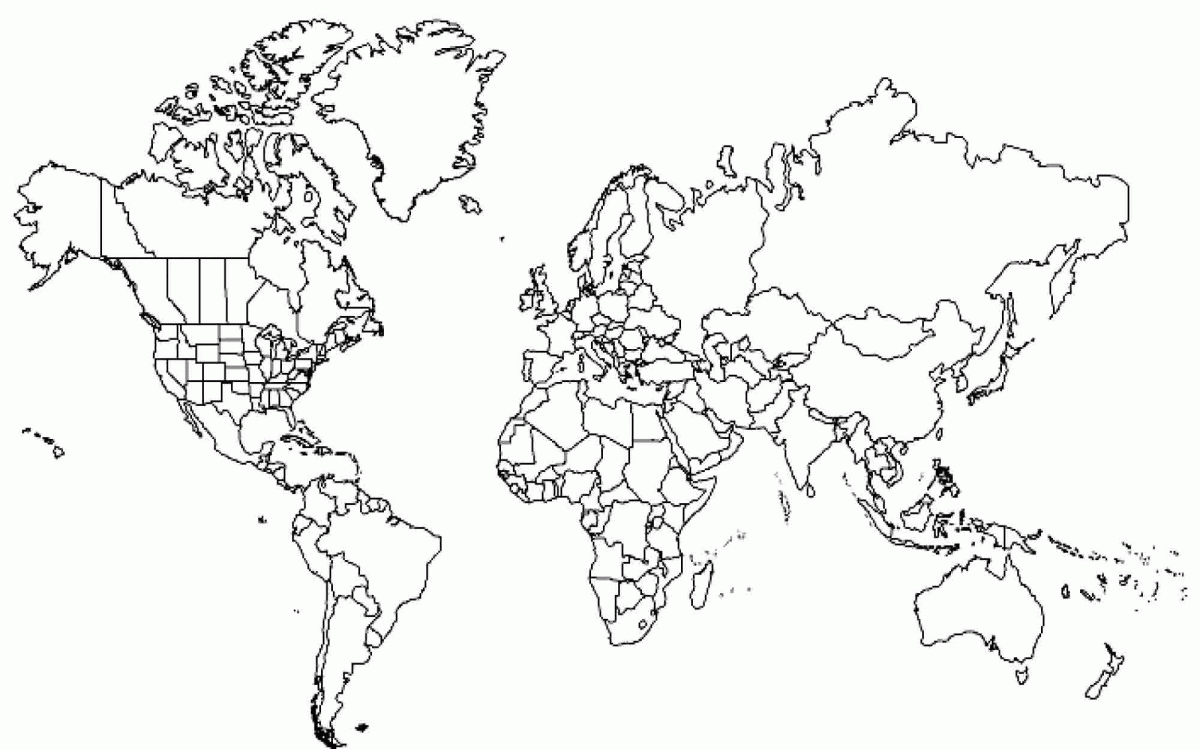 Countries Coloring Pages Dltk Coloring Pages World Map Coloring Home World Map Coloring Page