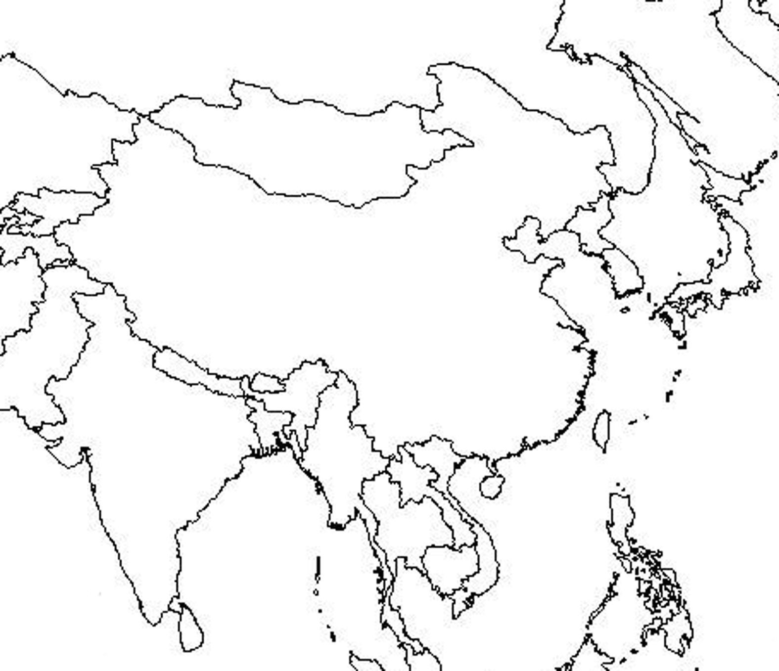 Countries Coloring Pages Map Of Asia Coloring Page Countries Cultures Maps Pages Brandsomasz
