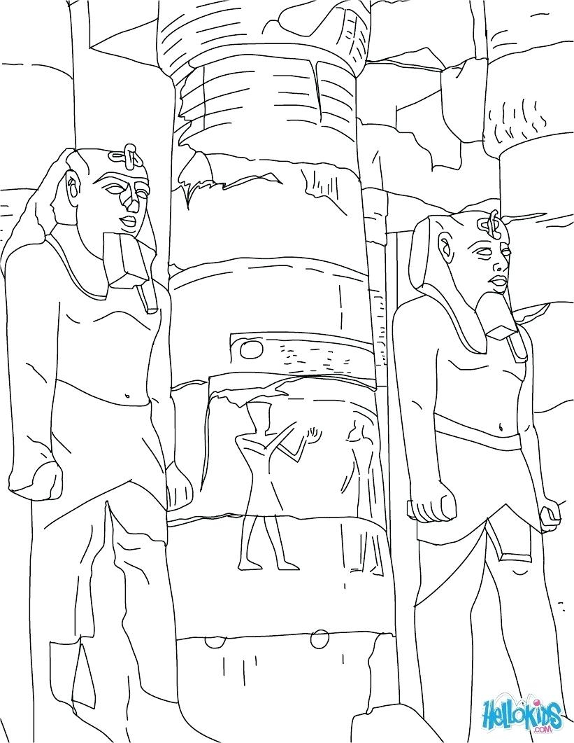 Countries Coloring Pages Sphinx Of Temple Entrance To Color Online For Kids Coloring Page