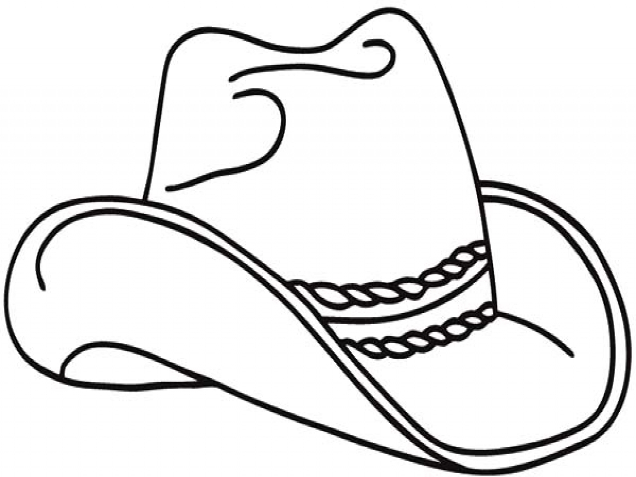 Cowboy Hat Coloring Pages Coloring Page Free Cowboy Hat Drawing Download Free Clip Art Free