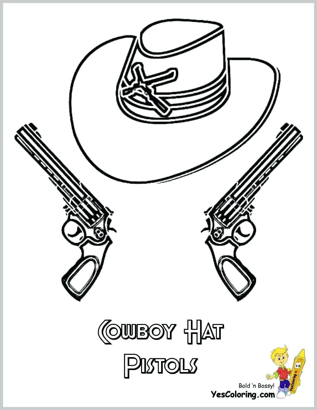 Cowboy Hat Coloring Pages Coloring Pages Cowboy Hat Redbirdcolorco
