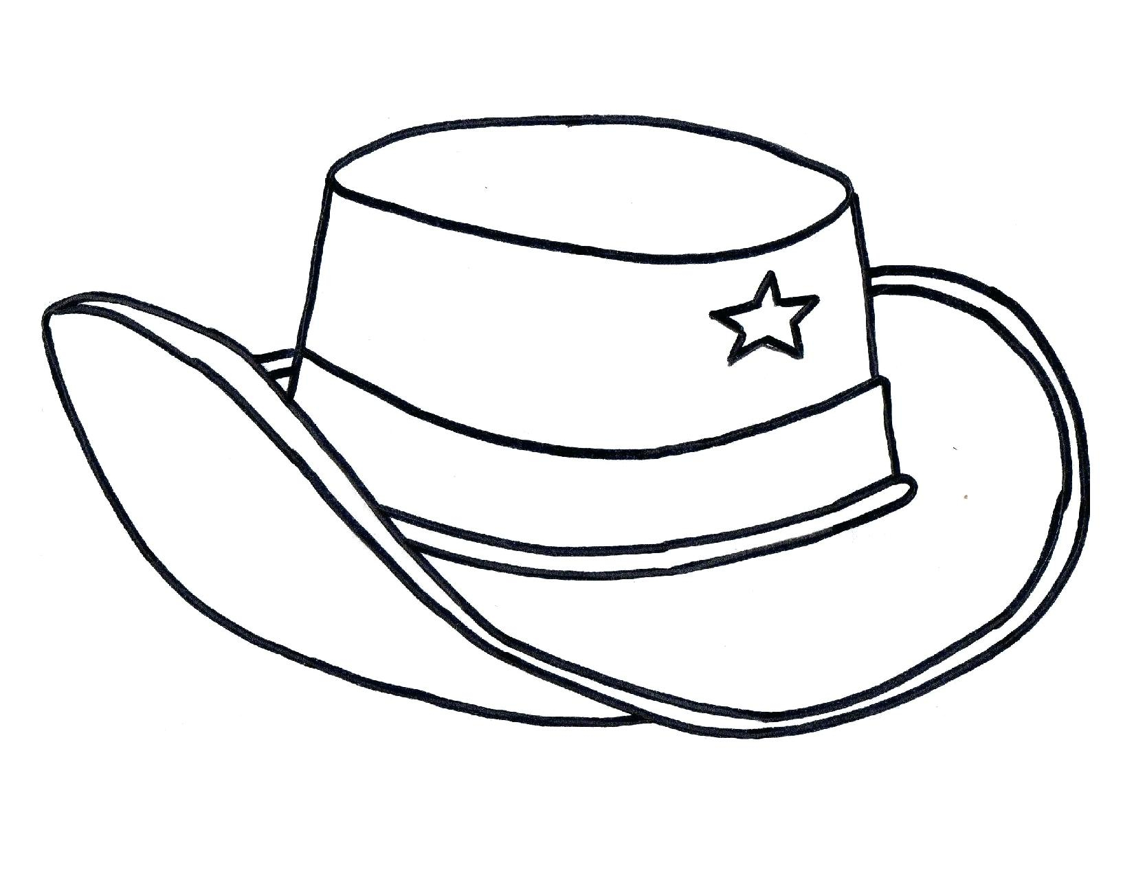 Cowboy Hat Coloring Pages Cowboy Coloring Amicuscolorco