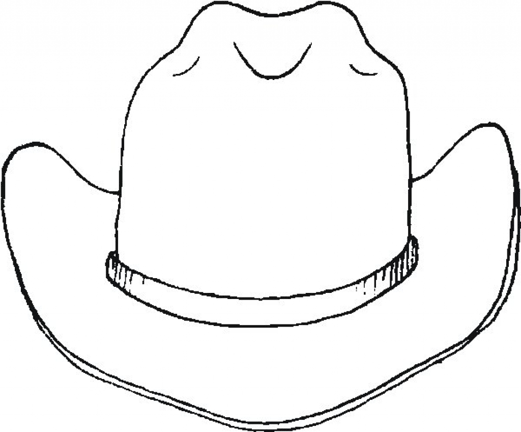 Cowboy Hat Coloring Pages Cowboy Hat Coloring Page At Getdrawings Free For Personal Use