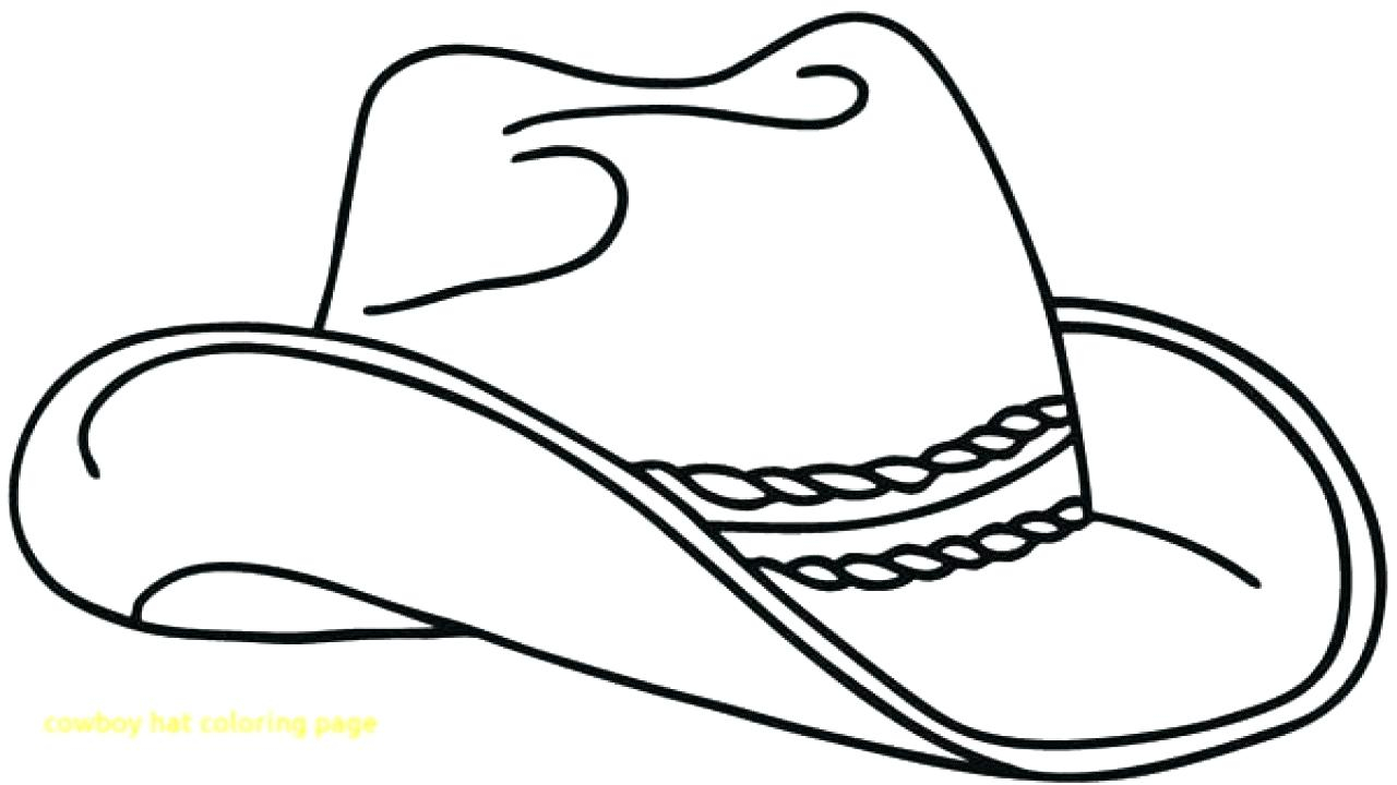 Cowboy Hat Coloring Pages Hat Coloring Pictures Thamessheetco