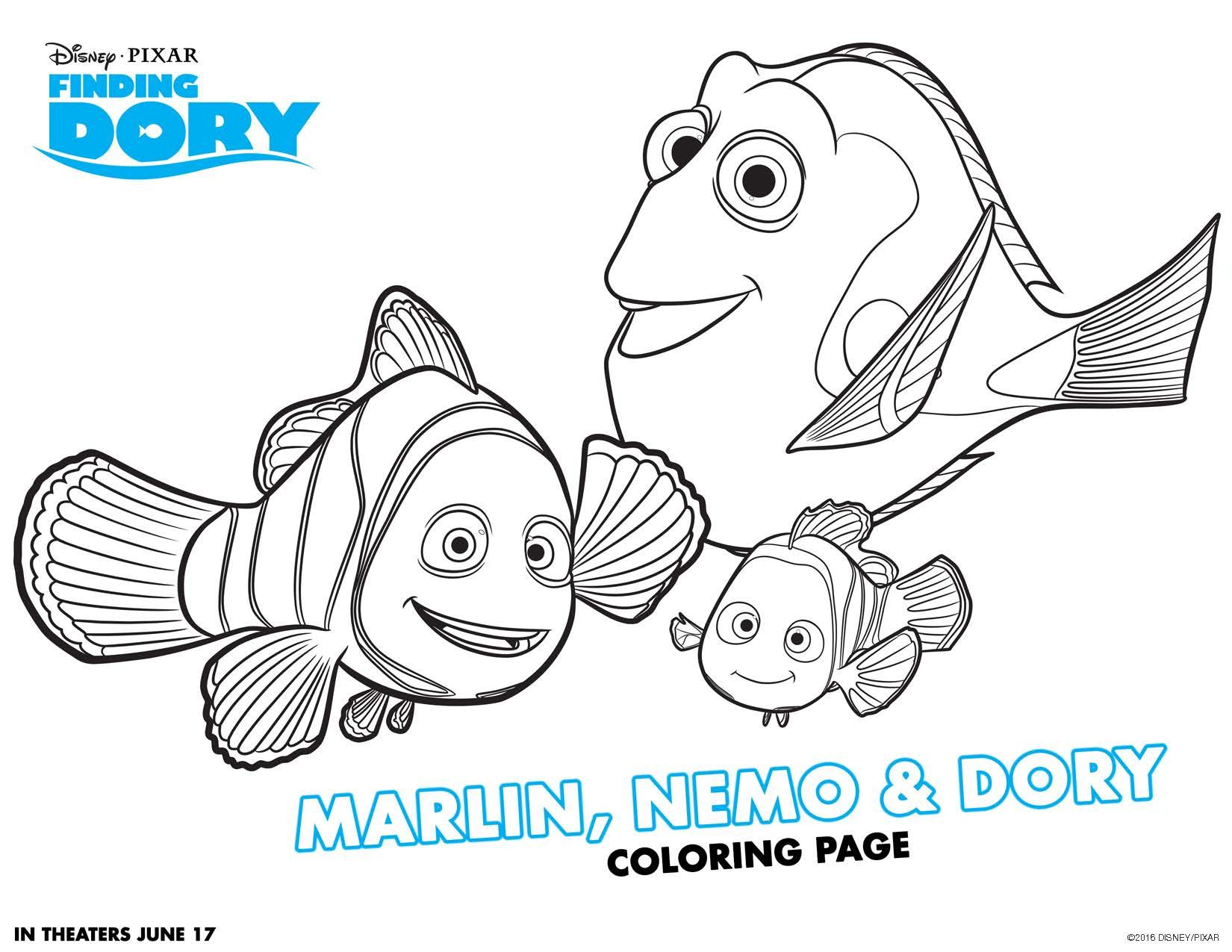 Crayola Fish Coloring Pages Coloring Pages Stunning Finding Dory Coloring Book Crayola Images