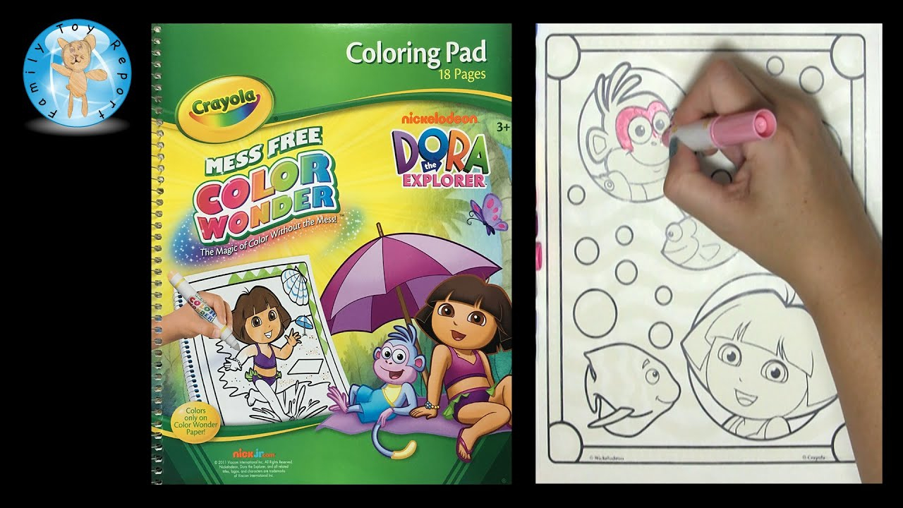 Crayola Fish Coloring Pages Crayola Color Wonder Nickelodeon Dora The Explorer Coloring Book Fish Family Toy Report