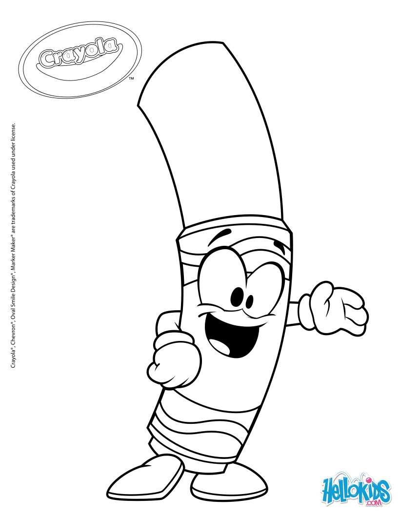 Crayon Coloring Pages Printable Coloring Page Crayon Coloring Pages Printable Free Coloring Pages